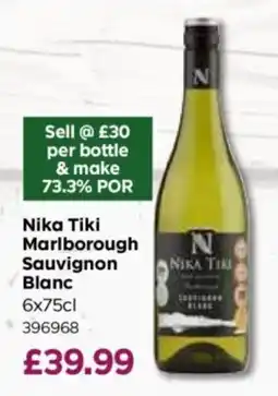 Bestway Nika Tiki Marlborough Sauvignon Blanc offer