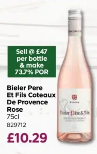 Bestway Bieler Pere Et Fils Coteaux De Provence Rose offer