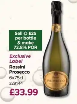 Bestway Rossini Prosecco offer