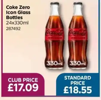 Bestway Coke Zero Icon Glass Bottles offer