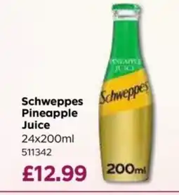 Bestway Schweppes Pineapple Juice offer