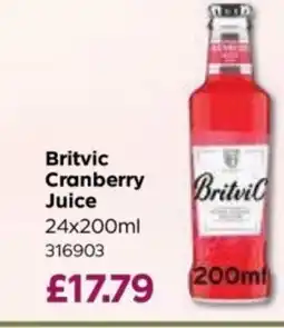 Bestway Britvic Cranberry Juice offer