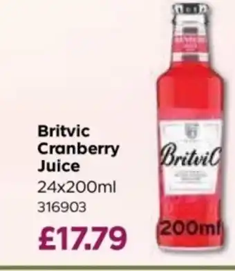 Bestway Britvic Cranberry Juice offer