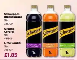 Bestway Schweppes Blackcurrant offer