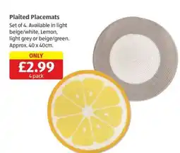 Aldi Plaited Placemats offer