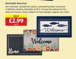 Aldi Washable Doormat offer