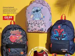 Aldi Character Backpack offer