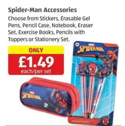 Aldi Spider-Man Accessories offer