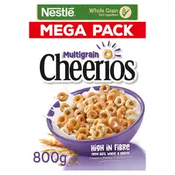 Iceland Nestlé Cheerios Multigrain Hoop Breakfast Cereal 800g offer