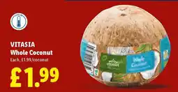 Lidl Vitasia Whole Coconut offer