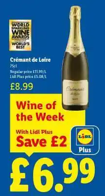 Lidl Crémant de Loire offer