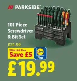 Lidl 101 Piece Screwdriver & Bit Set offer