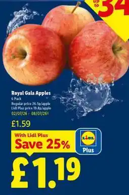 Lidl Royal Gala Apples offer