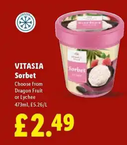 Lidl Vitasia Sorbet offer