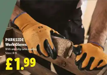 Lidl PARKSIDE Work Gloves offer
