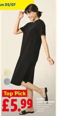Lidl ESMARA Ladies’ Midi Dress offer