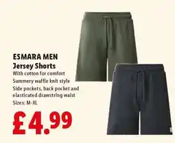 Lidl ESMARA MEN Jersey Shorts offer