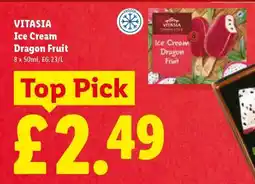 Lidl VITASIA Ice Cream Dragon Fruit offer