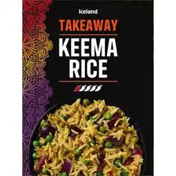 Iceland Iceland Takeaway Keema Rice 300g offer