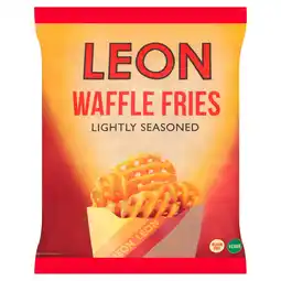 Iceland LEON Lightly Seasoned Waffle Fries 550g offer
