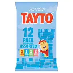 Iceland Tayto Assorted Flavour Potato Crisps 12 x 25g offer