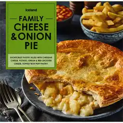 Iceland Iceland Family Cheese & Onion Pie 700g offer