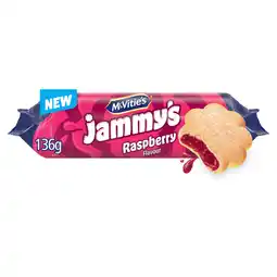 Iceland McVitie's Jammy's Raspberry Flavour Biscuit 136.5g offer