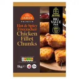 Iceland Jahan Premium Hot & Spicy Firecracker Chicken Fillet Chunks 1g offer