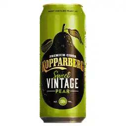 Iceland Kopparberg Sweet Vintage Pear Premium Cider 500ml offer