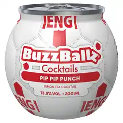 Iceland BuzzBallz Pip Pip Punch Lemon Tea Cocktail 200ml offer