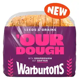 Iceland Warburtons Seeds & Grains Our Dough 400g offer