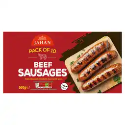 Iceland Jahan 10 Beef Sausages 560g offer