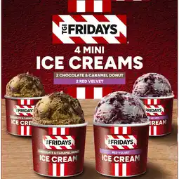 Iceland TGI Fridays 4 Mini Ice Creams 440ml offer
