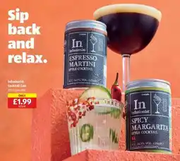 Aldi Infusionist Cocktail Can offer
