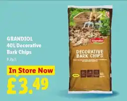 Lidl GRANDIOL 40L Decorative Bark Chips offer