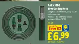 Lidl PARKSIDE 20m Garden Hose offer