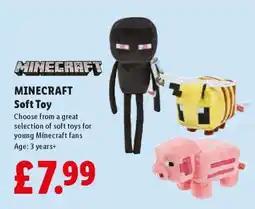 Lidl MINECRAFT Soft Toy offer