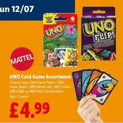 Lidl UNO Card Game Assortment offer