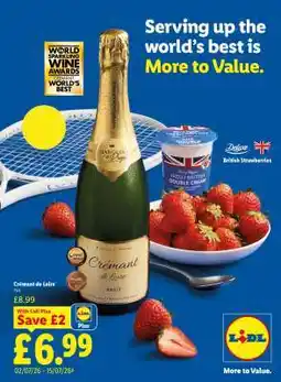 Lidl Crémant de Loire offer