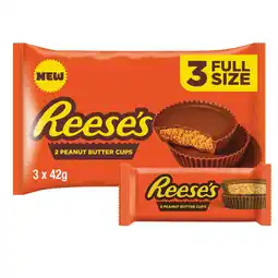 Iceland Reese's Milk Peanut Butter 2 Cups 42g x 3 Multipack offer
