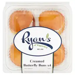 Iceland Ryan's of Tipperary 4 Creamed Butterfly Buns 135g offer