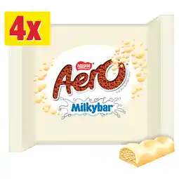 Iceland AERO Milkybar White Chocolate Multipack 4 Pack 108g offer