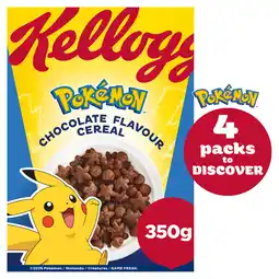 Iceland Kellogg’s Pokémon Chocolate Flavour Breakfast Cereal 350g offer
