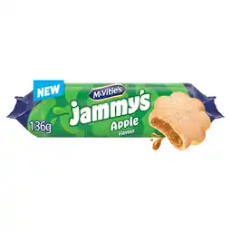 Iceland McVitie's Jammy's Apple Flavour Biscuit 136.5g offer