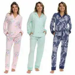 Costco Flora Nikrooz Ladies Notch Collar 2 Piece Pyjama Set offer