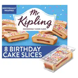 Iceland Mr Kipling Birthday Cake Slices 8 Pack offer