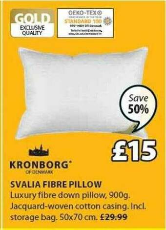 JYSK Svalia Fibre Pillow offer