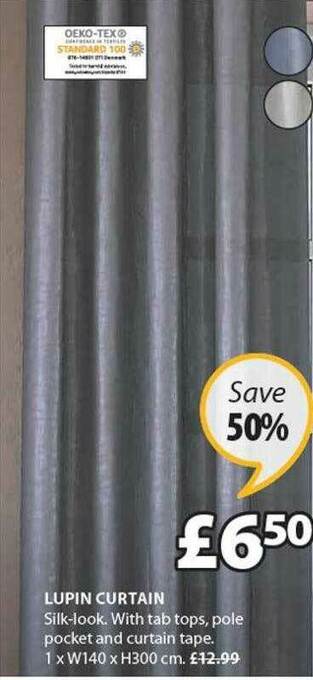 JYSK Lupin Curtain offer