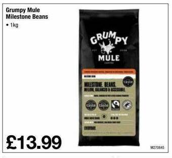 Makro Grumpy Mule Milestone Beans offer
