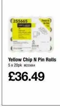 Makro Yellow Chip N Pin Rolls offer